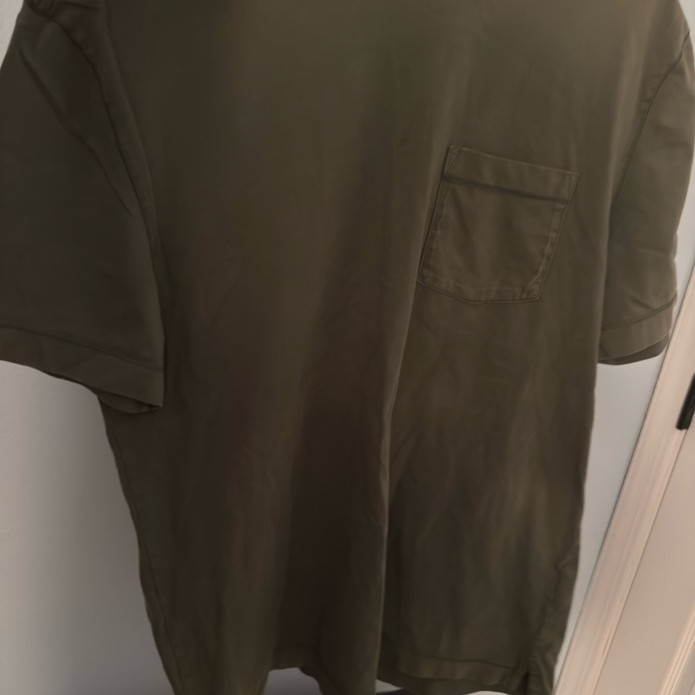 Banana Republic Men's Short Sleeve Tee - Forest Green